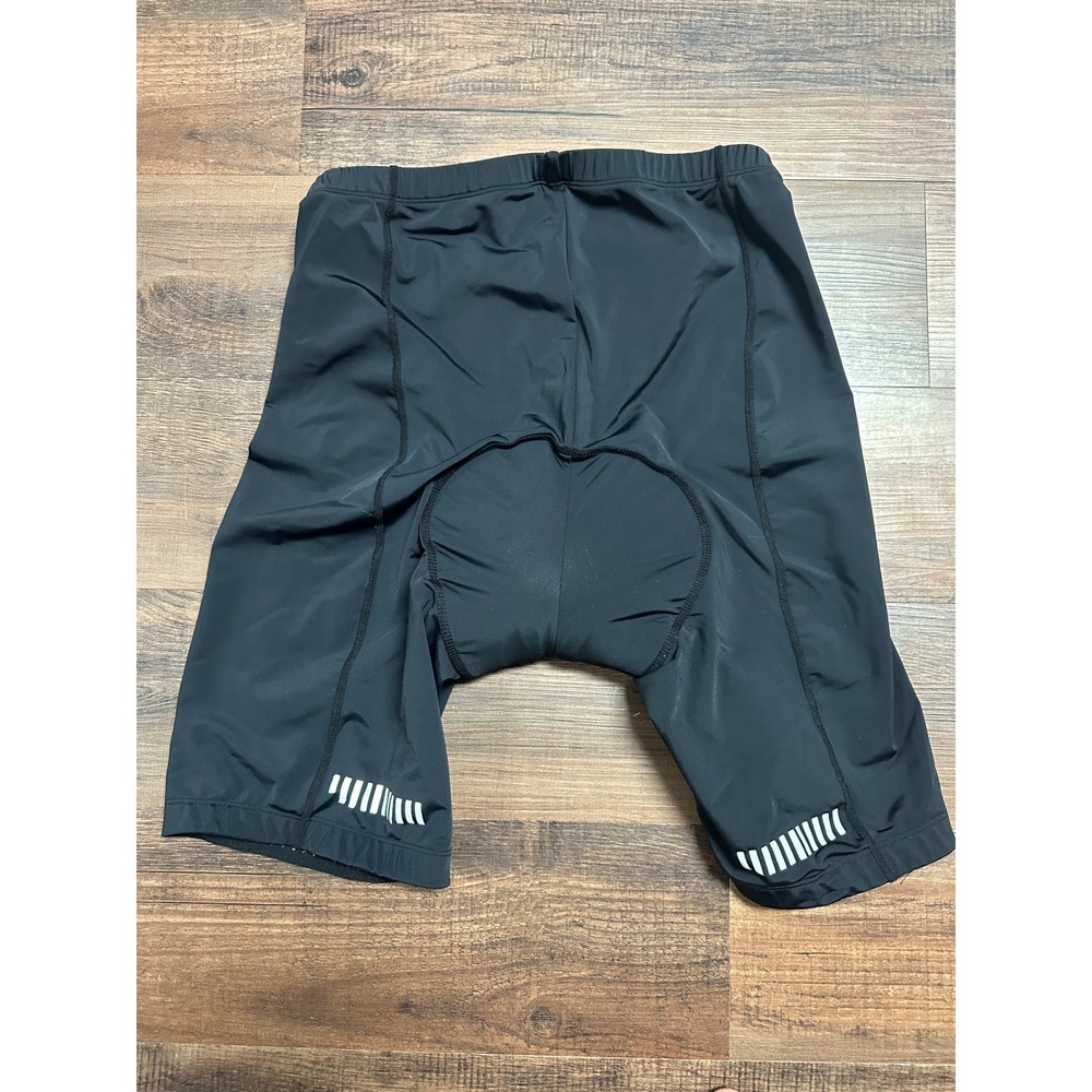 Nooyme Mens Padded Cycling Shorts Black Reflective Bike Chamois Size XXL - Picture 4 of 7
